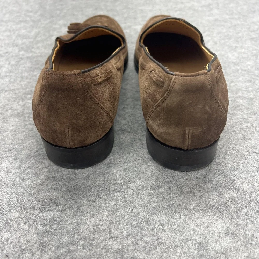Suitsupply Shoes Mens Size 11 Brown Suede Tassel Loafers Leather Sole Italy